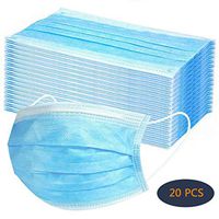 20 PCS PCS Disposable Filter 3-ply Face Protective Cover Personal Protection Dust-Proof Anti Spittle Eye