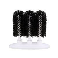 Glass Cleaning Brush, 3 Brush Glass Washer – Triple Glass Rinser, Cup Washer Brush, Glass Brushes for Washing Glasses