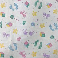 Black Cat Avenue 20" x 30" Printed Tissue Paper for Gift Wrapping, 20-Sheet, Baby Prints