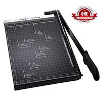 Paper Cutter A4 Paper Trimmer Heavy Duty Photo Guillotine Craft Machine 12 inch Cut Length(A4-Black)