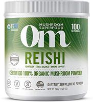 Om Organic Mushroom Superfood Powder, Reishi, 7.05 Ounce (100 Servings), Stress & Immune Support Supplement