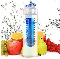 caomei Detox Water Bottle 700 ml Sports Fruit Infusion Bottle Water Bottle Blue Plastic Water Bottle Sports Travel Drinking Utensils