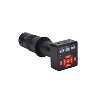 2018 Latest 16MP Full HD 1080P 60FPS HDMI USB Digital Industry Video C-mount Microscope Camera TF Card Video Recorder+180X Lens