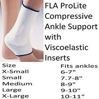 FLA Prolite Compressive Ankle Support with Viscoelastic Inserts , X-Large