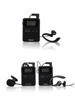 Wireless Tour Guide System for Tour Guiding Simultaneous Translation Meeting Museum Visiting Coaching Education Guide Church Assistive Listening System Package (1 Transmitter + 2 Receivers)
