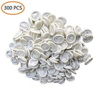 ANSLYQA Finger-Cots Latex Medium Disposable Finger Covers Anti Static Rubber Fingertips Protective for Electronic Repair, Painting, Jewelry Cleaning, Crafting Industrial Apply,300 PCS