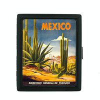 Perfection In Style Metal Cigarette Case Vintage Travel Posters Design 013