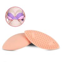 Electric Breast Massage Wireless Vibrating Silicone Chest Breast Enhancer Enlargement Invisible Bras Prosthesis Pasties Implants Forms Inserts Pump,Flesh