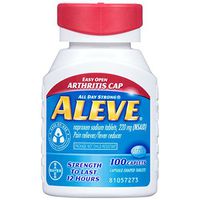 Aleve Easy Open Arthritis Cap Caplets, Naproxen Sodium 220 mg (NSAID), Pain Reliever/Fever Reducer, #1 Orthopedic Surgeon Recommended, 100 Count