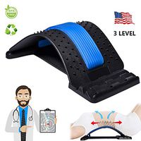 Back Stretcher, Lumbar Back Pain Relief Device, Multi-Level Back Massager Lumbar, Pain Relief for Herniated Disc, Sciatica, Scoliosis, Lower and Upper Back Stretcher Support