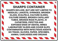 liuKen Sharps Container Sharps Include, But are Not Sign,Funny Wanring Signs,Gate Sign,Hence Yard Sign,8"x12" with English Text, White
