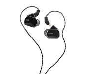 Monoprice Quintet Wired in Ear Monitor (3 Balanced Armatures + 2 Dynamic Drivers) Aluminum Housing, Detachable Cable