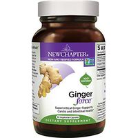 New Chapter Ginger Supplement - Ginger Force with Supercritical Organic Ginger + Non-GMO Ingredients - 30 ct Vegetarian Capsules