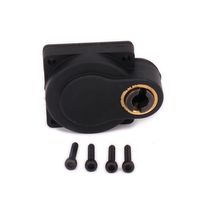 HobbyCrawler Electric Starter Back Plate 15-21 18 Nitro Engine Racing Roto E-Start Back Cover 1/8 1/10 RC Model Hobby Car T10047 (Black)