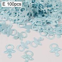 Ugthe Other Accessories 100Pcs Footprint Pacifier Bear Shape Baby Shower Confetti DIY Table Decoration - Blue Pacifier