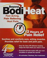 Beyond BodiHeat Pain Relieving Heat Pad, Back, Item OKO74984, PK/4