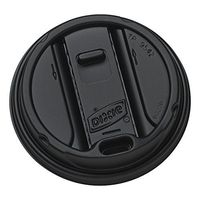 Dixie 10-20 oz. Reclosable Plastic Hot Coffee Cup Lid by GP PRO (Georgia-Pacific), Black, TP9542B, 1,000 Count (100 Lids Per Sleeve, 10 Sleeves Per Case)
