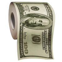 IIV Treasure Gurus Roll of Toilet Paper One Hundred Dollar Bill $100
