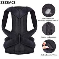 ZSZBACE Back Brace Posture Corrector Adjustable, Back Support Corrector Posture for Women and Men – Effective and Comfortable Posture Brace (L)
