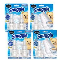 Renuzit Snuggle Scented Oil Plugin Air Freshener, Combo Pack ,6 Refills + 2 Warmers, Linen Escape Combo