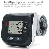 TXqueen Fully Automatic Wrist Blood Pressure Cuff Monitor, Wireless Wrist Blood Pressure Monitor with 2-User and 99-Reading Memory