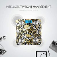 LYAOE Bluetooth Body Fat Scale Gold Butterflies Butterfly Smart Wireless Scale with LCD Display Measuring Body Weight Bmi and Health Digital Scale