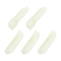uxcell 5pcs White Nylon Clevis 1.2mm Hole Diameter 29 x 7.5 x 6.5mm