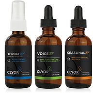 Voice37 Singers Voice Remedy, Throat37 Sore Throat Remedy, Seasonal37 Cold Remedy – All Natural Vocal Booster, Sore Throat Remedy, Cold Remedy. Bundle of All 3 Bottles. by Clyor