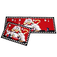 super1798 40cm x 60cm 1pc Home Funny Kitchen Chef Cook Printed Anti-Slip Door Mat Floor Carpet Cushion Decor Red