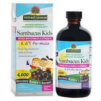 Nature's Answer Sambucus Kids Formula | 8-Fluid Ounces | Kosher Certified Organic Elderberry Syrup | Great Taste & Gluten-Free | Dietary Supplement | No Artificial Preservatives
