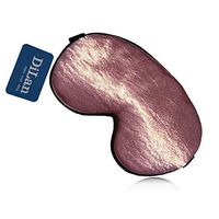 DiLan Sleep Mask 100% Natural Silk Eye Mask Sleeping, Super Smooth Comfortable Pearlescent Fabric Mask Blindfold with Adjustable Strap for Women, Men - Pearlescent Pink