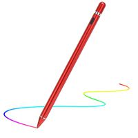 Stylus Pen for Touch Screens, Digital Pen Active Pencil Fine Point Compatible with iPhone iPad and Other Tablets (red)