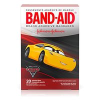 Band-Aid Adhesive Bandages Disney Pixar Cars, 3 Assorted Sizes - 20 ct