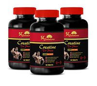 Muscle gain - CREATINE TRI-Phase 5000 Mg - PRE & Post Workout - creatine Recharge - 3 Bottles (270 Tablets)