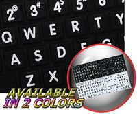MAC ENGLISH LARGE LETTERING KEYBOARD STICKERS BLACK BACKGROUND
