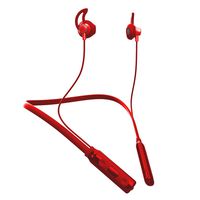 ASMOTIM Bluetooth Headphones Waterproof IPX5, Best 4.2 Sport Neckband Headset Wireless Headphones Stereo In-Ear Earphone Magnetic Earbuds 12 Hrs Playback with Hi-Fi Stereo Built-in Mic for Sport (Red)