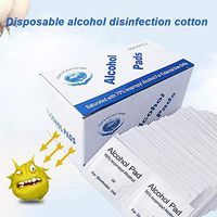 Evaxo Alcohol Prep Swap Pad Wet Wipe Disposable Disinfection for Antiseptic Skin Cleaning Care Jewelry Mobile Phone Clean 1 pk. / 100 pcs #N