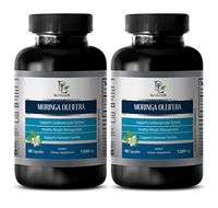 Metabolism Booster for Weight Loss - Moringa OLEIFERA Extract 1200 MG - Moringa Super Food - 2 Bottle 120 Capsules