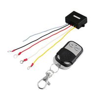 Qiorange 15m 12V 12 Volt Wireless Remote Control Kit for Truck Jeep ATV Winch，With indicator light