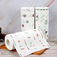 Loozykit Disposable Cloth-Like Cleaning Towels Household Clean Wipes Paper Tool Reusable All-Purpose Cleaner Wipes Absorbent Handy Napkin Cloth for Kitchen Bathroom