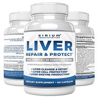 Liver Detox Cleanse Supplement - Liver Support for Optimal Liver Health - Premium 30:1 Milk Thistle 80% Silymarin - 25 Purifying Herbs - Liver Care for Men & Women - 60 Capsules