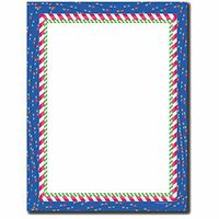 Candy Cane Lights Letterhead Laser & Inkjet Printer Paper, 25pk