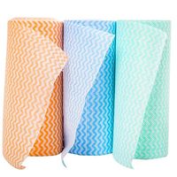 Kitchen Disposable Towels Cloth-like Cleaning Towel Multi-uses Nonwoven Dish Cloths Washable Reusable 50 Pcs/roll(3 Roll)