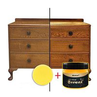 Litetao Litetao Wood Seasoning Beewax, Traditional Beeswax Wood & Furniture Polish Conditioner Beewax Polish Wipes - Non Toxic for Furniture to Beautify & Protect, (85g Sponge+ Seasoning Beewax)