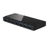 [2nd Gen] Tp-Link 7-Port USB 3.0 Ultra Slim Hub Including 3 BC 1.2 Charging Ports up to 5V, 1.5A with 24W Power Adapter for iMac MacBook Notebook Ultrabook Chromebook or Any PC