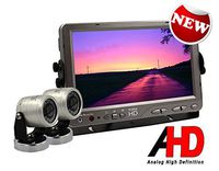 AgCam High Definition Backup Camera System 7in Backlit LED Monitor w/ 2 Cameras. Waterproof Rear View System Perfect for Tractors, Cattle, Trailers, Campers & Construction Equipment. Made in USA