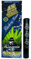 Herb Airtight Tube Pocket Protector with Kingpin Blueberry Bomb Hemp Wraps 1 Count DC Crafts Nation- Ganesha