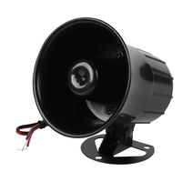 12V Alarm Siren Horn 110dB Wire Loud Speaker Burglar Alarm System for Outdoor Durable ABS Fire-retardant Shell, Suitable for Alarm Host, Air Leakage Alarm, Infrared Peripheral Alarm Equipment, etc
