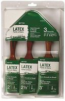 BETTER 3 PIECE POLYESTER BLEND BRUSH SET, 3 BRUSHES PER PACK