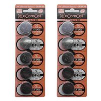 eCoreCell (10pcs) CR2430 5011LC 3V 3 Volt Lithium Single Use Non-Rechargeable Button Coin Cell Battery